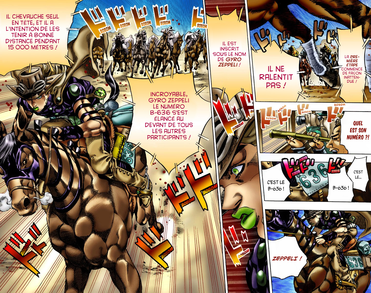 Read JoJo's Bizarre Adventure Part 7 Steel Ball Run Official Colored FR Manga Online