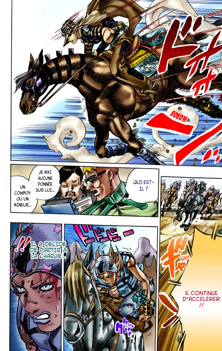 Read JoJo's Bizarre Adventure Part 7 Steel Ball Run Official Colored FR Manga Online