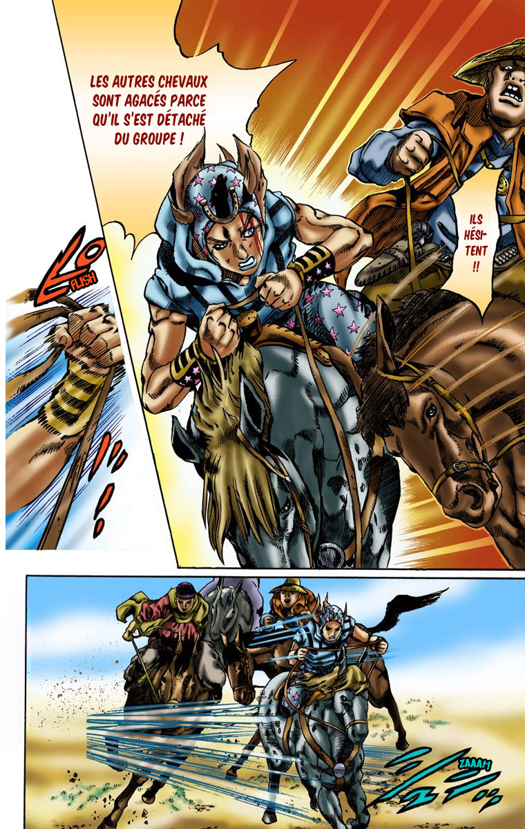 Read JoJo's Bizarre Adventure Part 7 Steel Ball Run Official Colored FR Manga Online