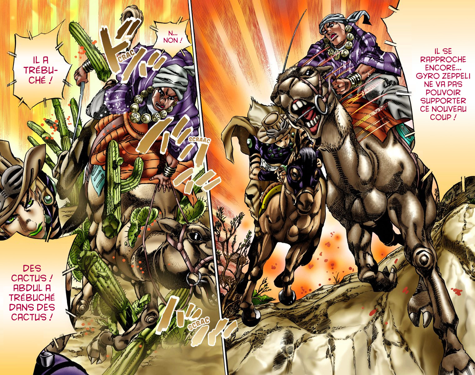 Read JoJo's Bizarre Adventure Part 7 Steel Ball Run Official Colored FR Manga Online