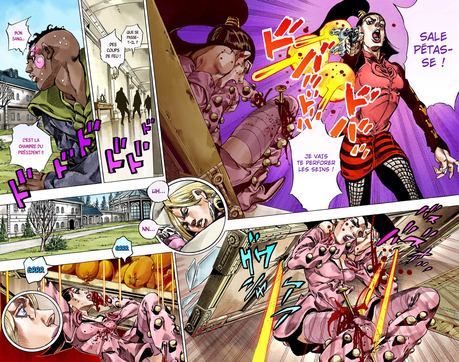 Read JoJo's Bizarre Adventure Part 7 Steel Ball Run Official Colored FR Manga Online