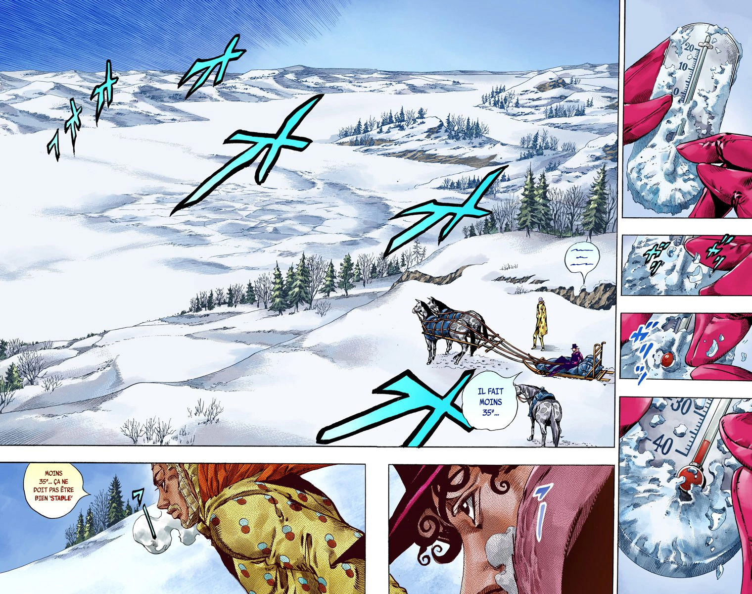Read JoJo's Bizarre Adventure Part 7 Steel Ball Run Official Colored FR Manga Online
