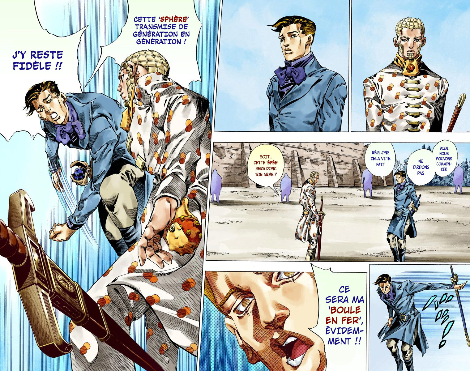 Read JoJo's Bizarre Adventure Part 7 Steel Ball Run Official Colored FR Manga Online