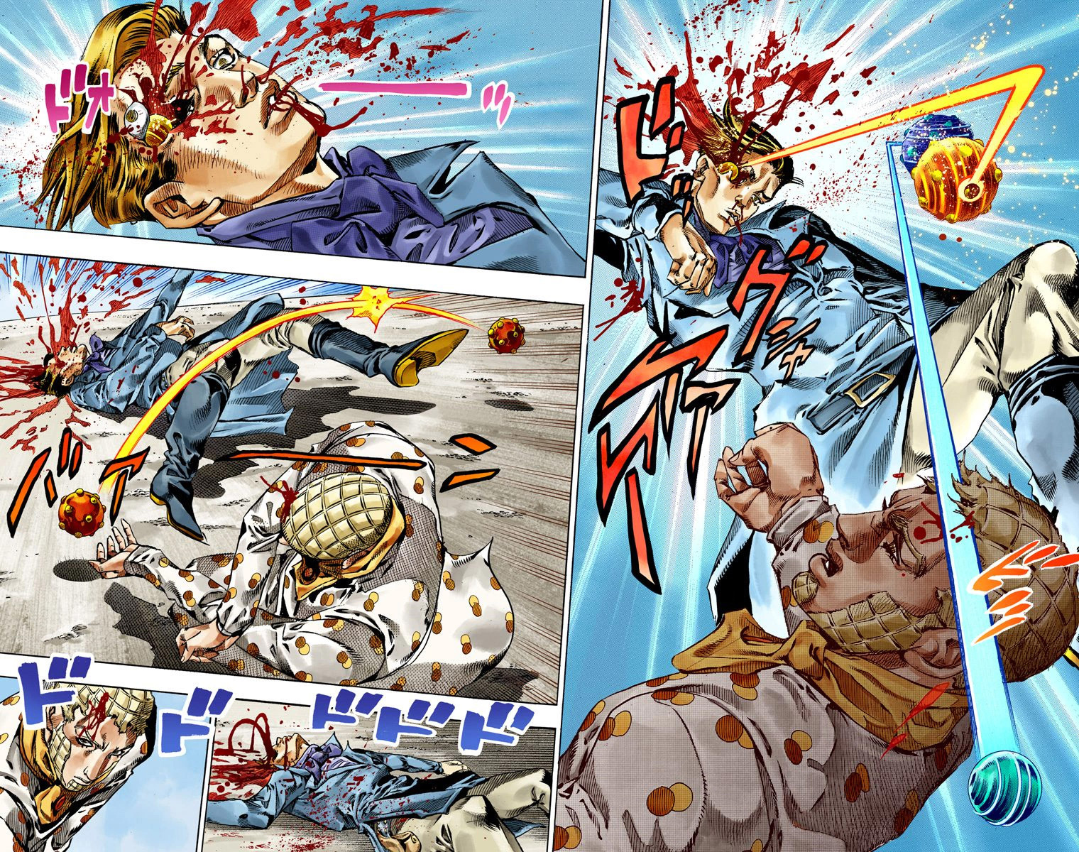 Read JoJo's Bizarre Adventure Part 7 Steel Ball Run Official Colored FR Manga Online