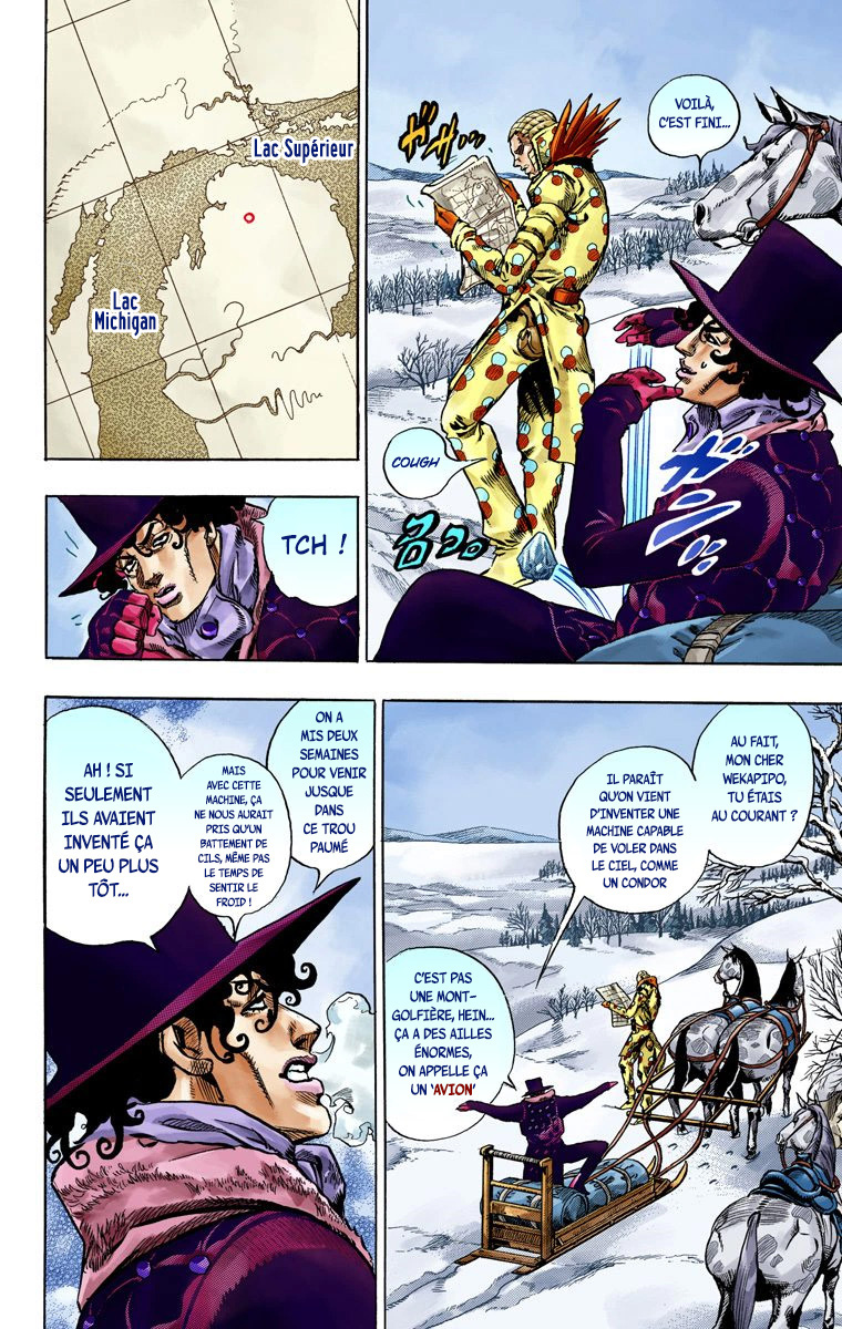 Read JoJo's Bizarre Adventure Part 7 Steel Ball Run Official Colored FR Manga Online