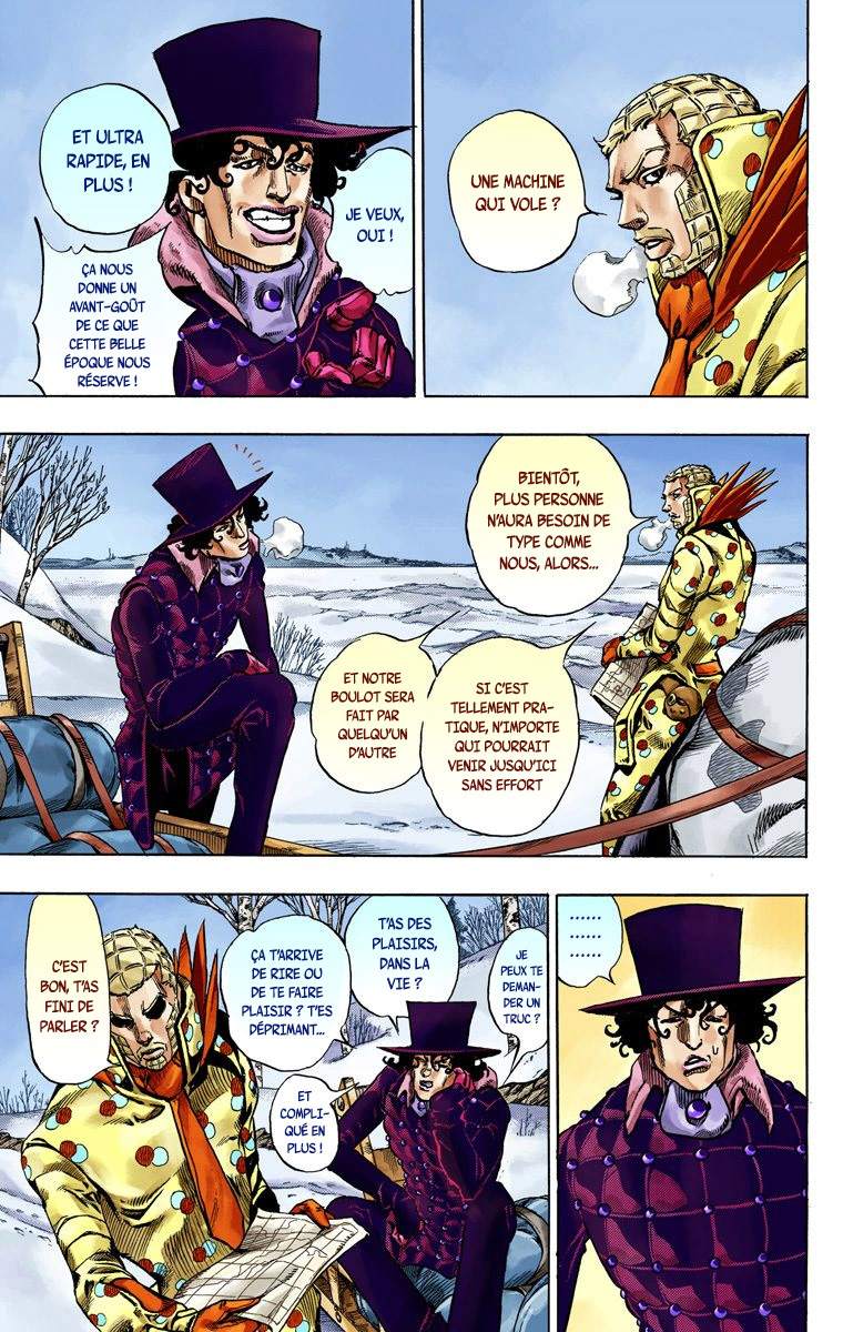 Read JoJo's Bizarre Adventure Part 7 Steel Ball Run Official Colored FR Manga Online