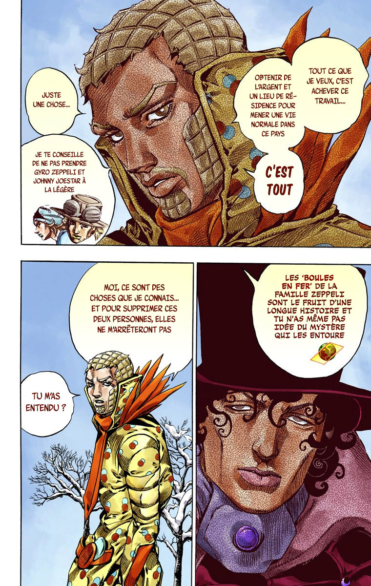 Read JoJo's Bizarre Adventure Part 7 Steel Ball Run Official Colored FR Manga Online