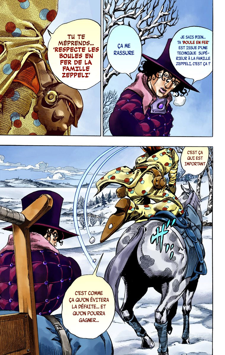 Read JoJo's Bizarre Adventure Part 7 Steel Ball Run Official Colored FR Manga Online