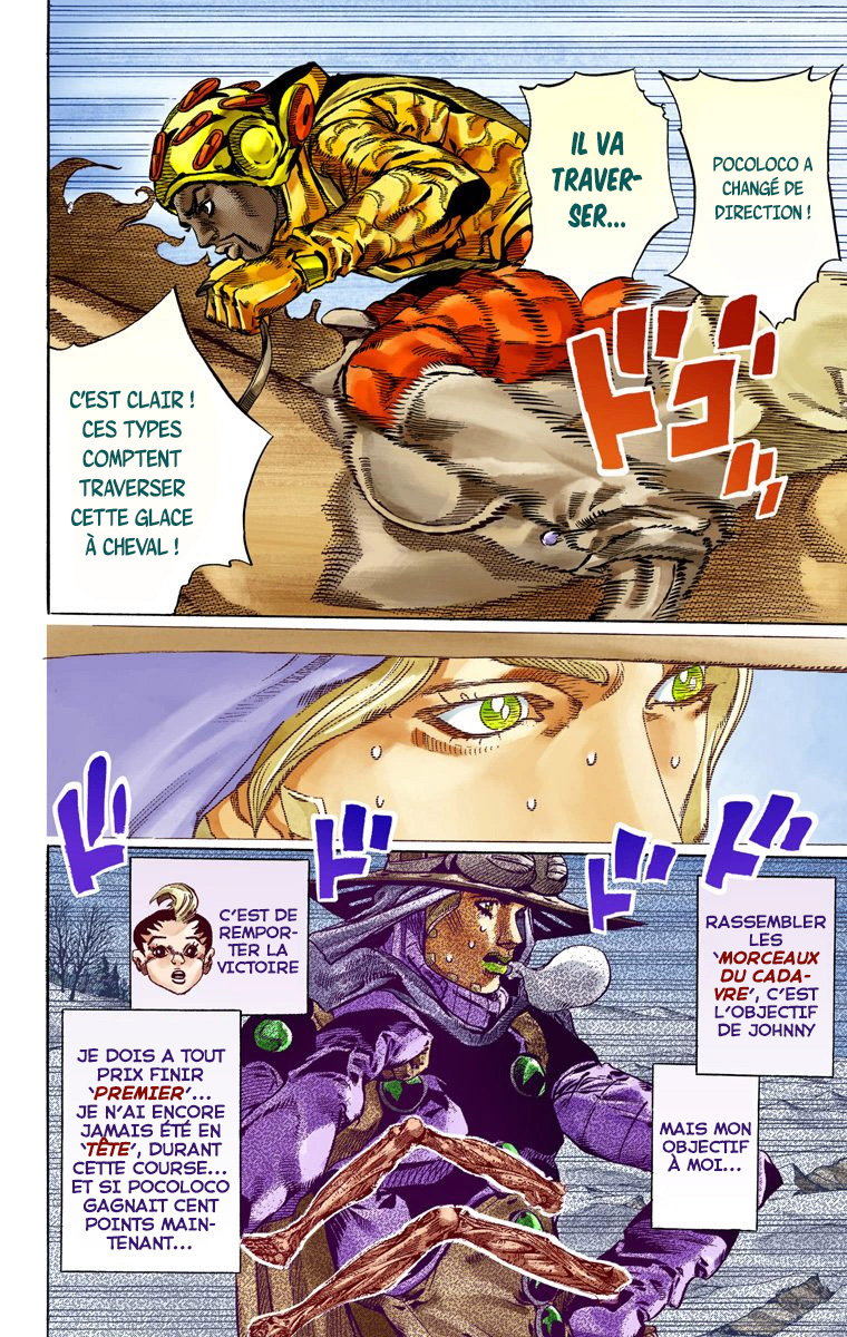 Read JoJo's Bizarre Adventure Part 7 Steel Ball Run Official Colored FR Manga Online