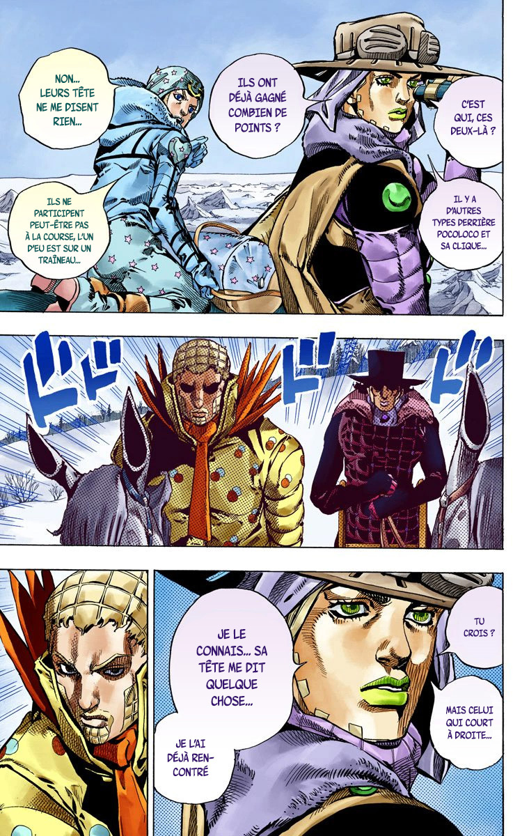 Read JoJo's Bizarre Adventure Part 7 Steel Ball Run Official Colored FR Manga Online
