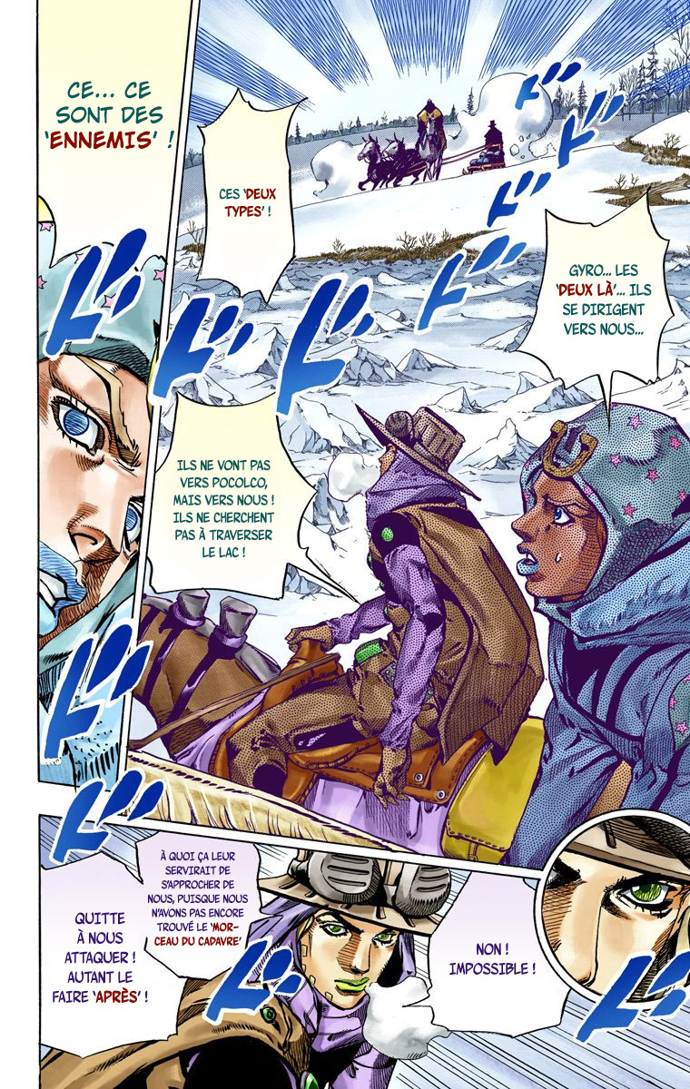 Read JoJo's Bizarre Adventure Part 7 Steel Ball Run Official Colored FR Manga Online