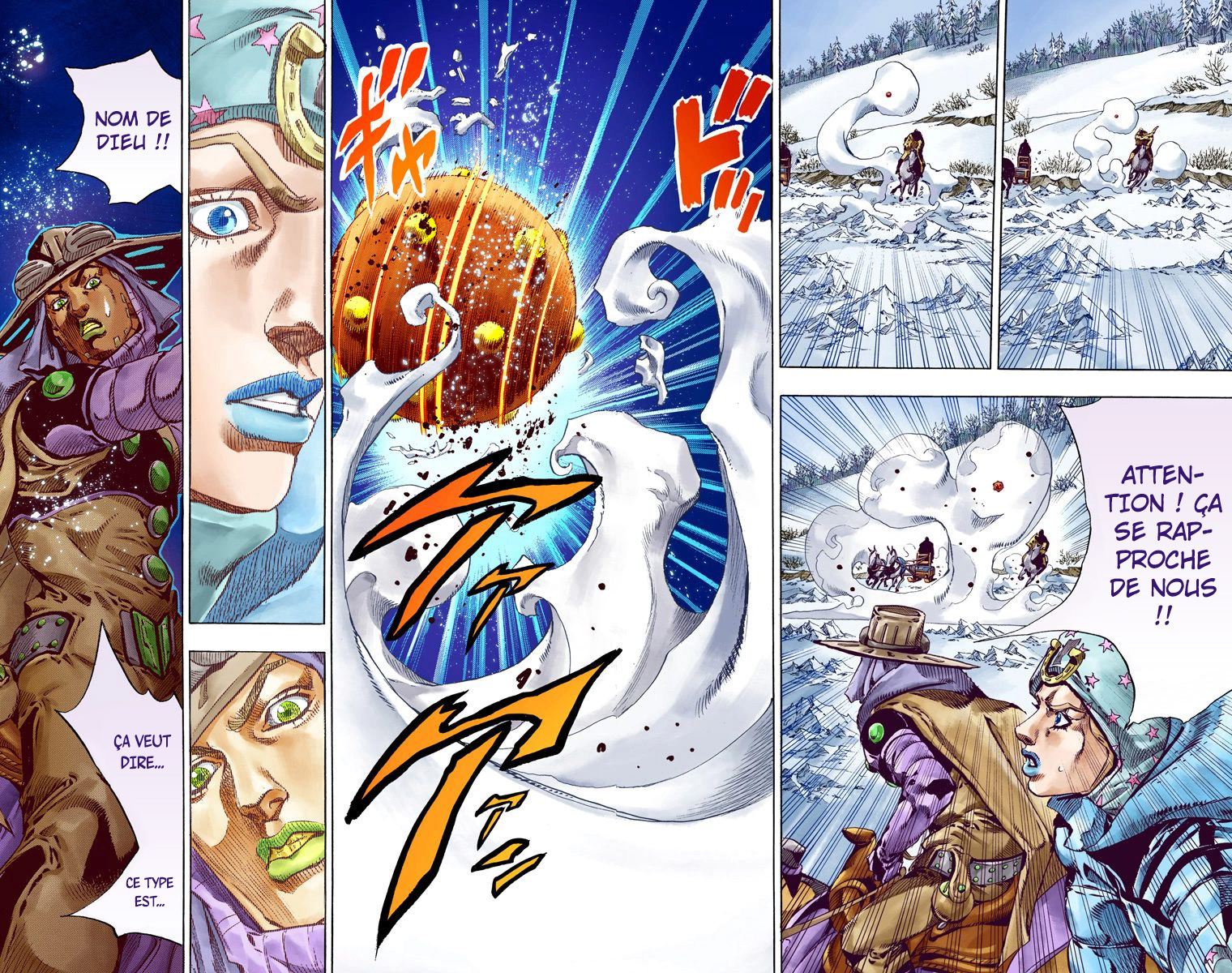Read JoJo's Bizarre Adventure Part 7 Steel Ball Run Official Colored FR Manga Online