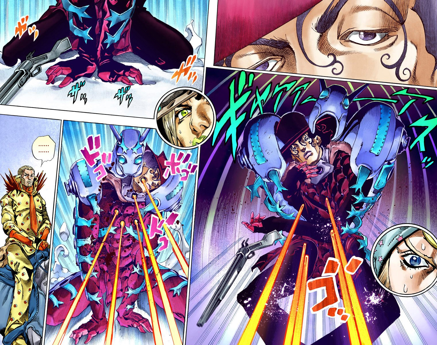 Read JoJo's Bizarre Adventure Part 7 Steel Ball Run Official Colored FR Manga Online