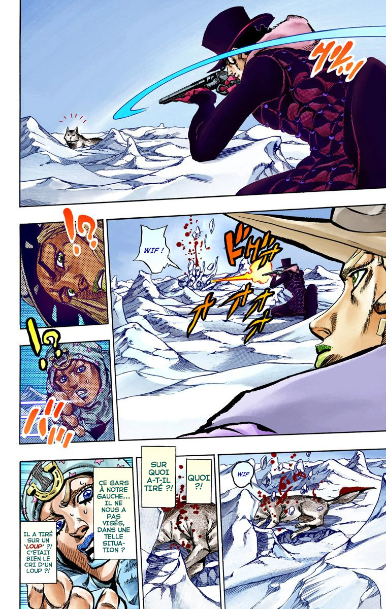 Read JoJo's Bizarre Adventure Part 7 Steel Ball Run Official Colored FR Manga Online