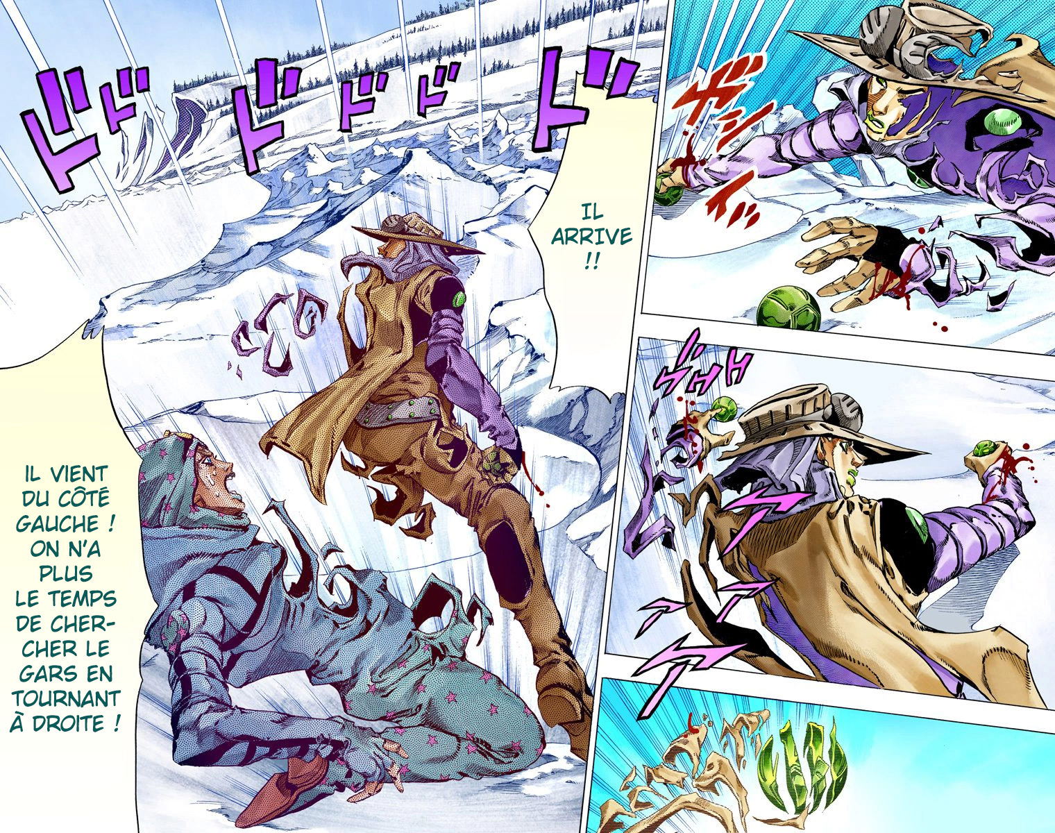 Read JoJo's Bizarre Adventure Part 7 Steel Ball Run Official Colored FR Manga Online