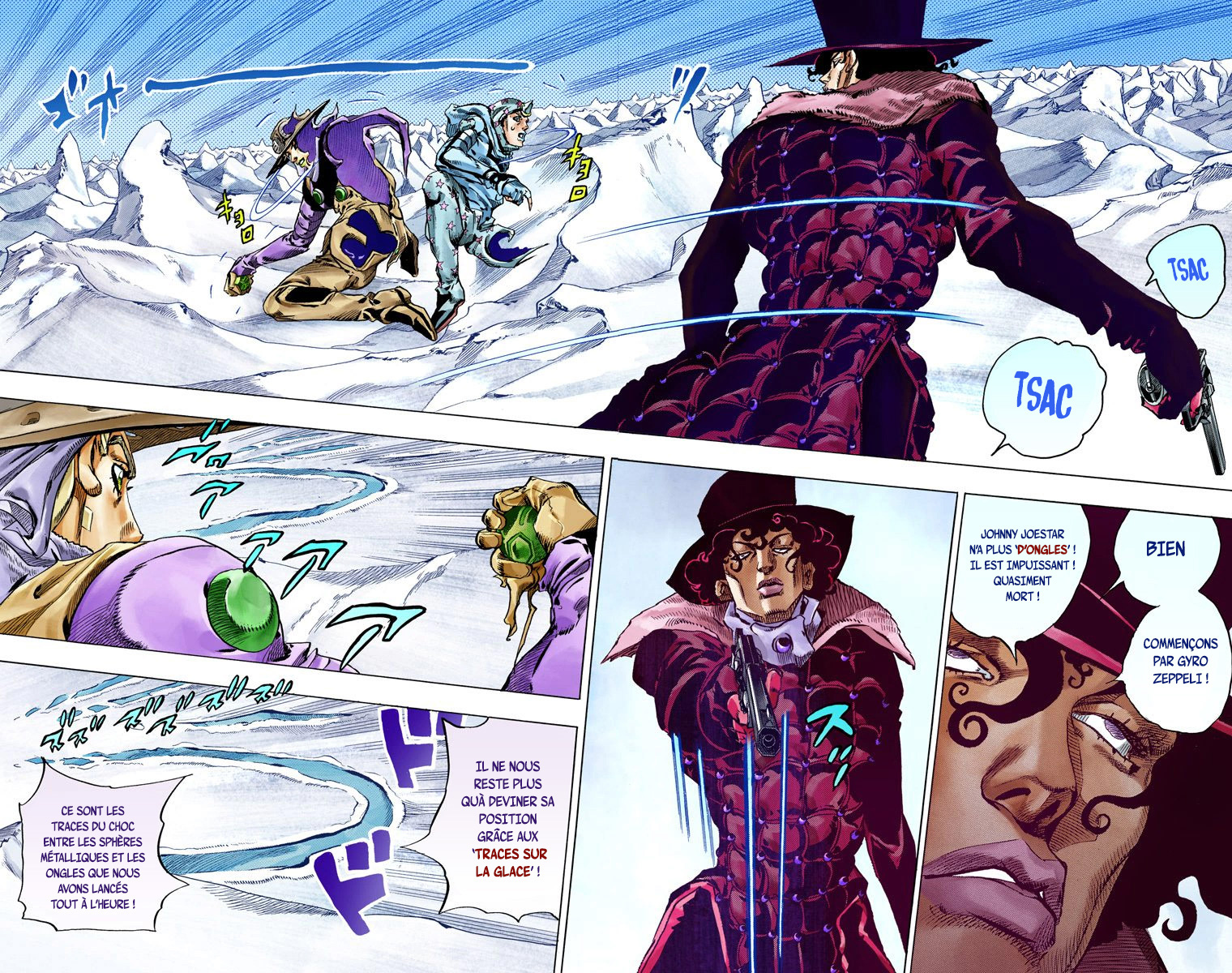 Read JoJo's Bizarre Adventure Part 7 Steel Ball Run Official Colored FR Manga Online