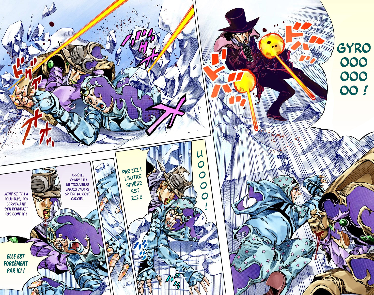 Read JoJo's Bizarre Adventure Part 7 Steel Ball Run Official Colored FR Manga Online