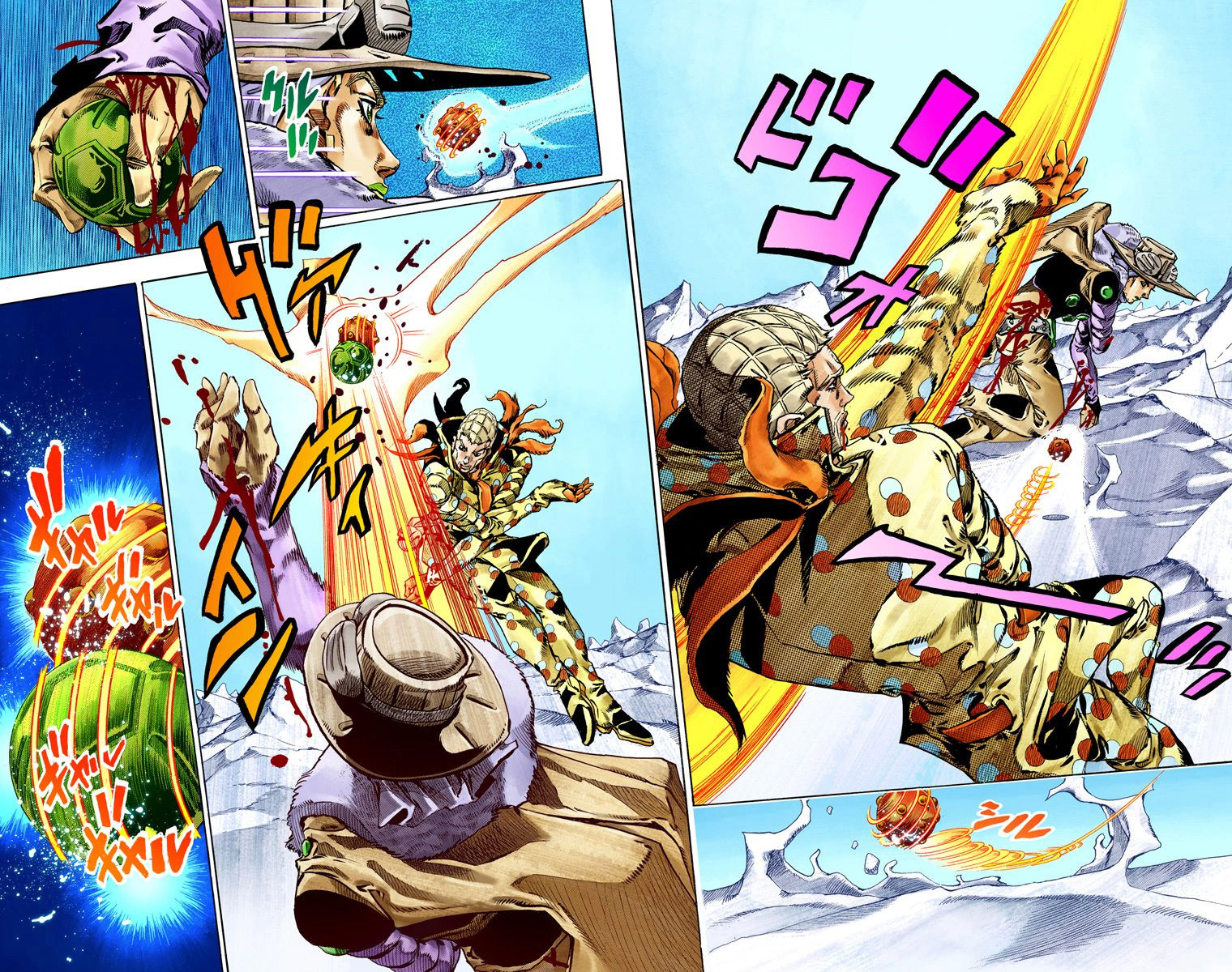 Read JoJo's Bizarre Adventure Part 7 Steel Ball Run Official Colored FR Manga Online