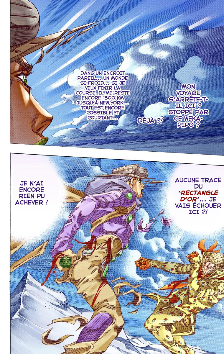 Read JoJo's Bizarre Adventure Part 7 Steel Ball Run Official Colored FR Manga Online
