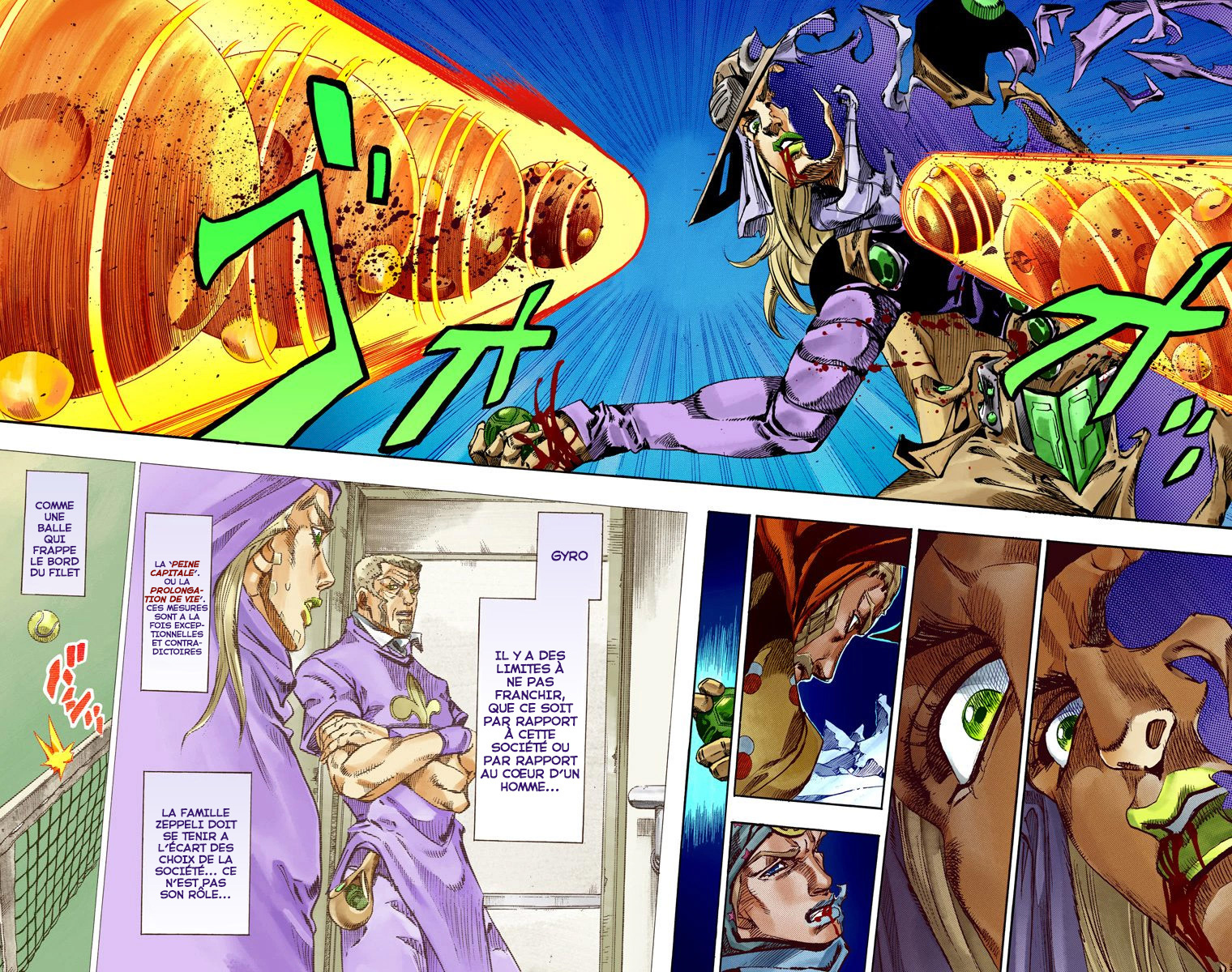 Read JoJo's Bizarre Adventure Part 7 Steel Ball Run Official Colored FR Manga Online