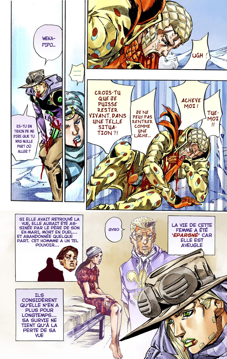 Read JoJo's Bizarre Adventure Part 7 Steel Ball Run Official Colored FR Manga Online