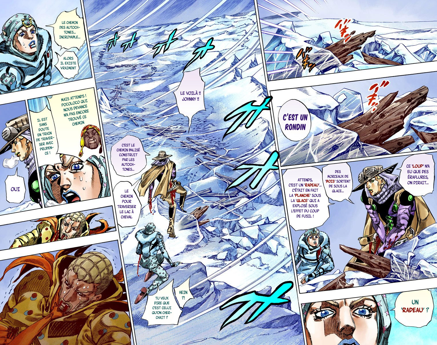Read JoJo's Bizarre Adventure Part 7 Steel Ball Run Official Colored FR Manga Online