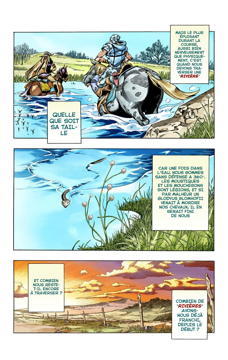 Read JoJo's Bizarre Adventure Part 7 Steel Ball Run Official Colored FR Manga Online