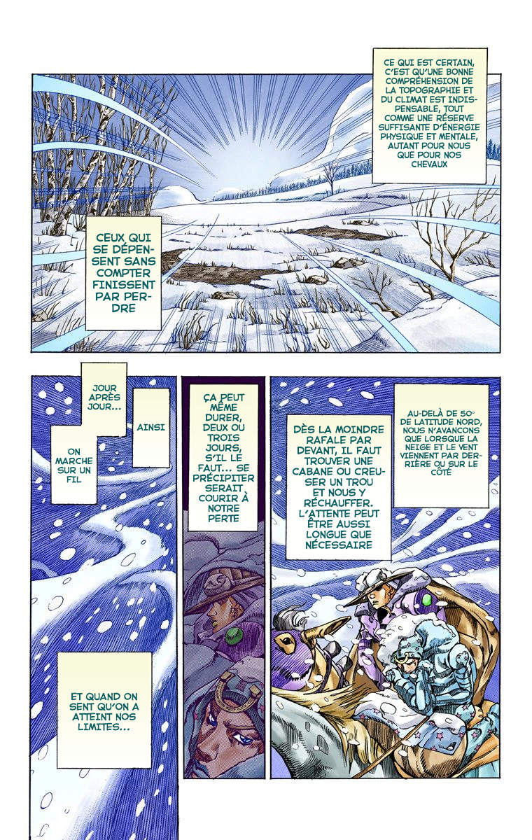 Read JoJo's Bizarre Adventure Part 7 Steel Ball Run Official Colored FR Manga Online