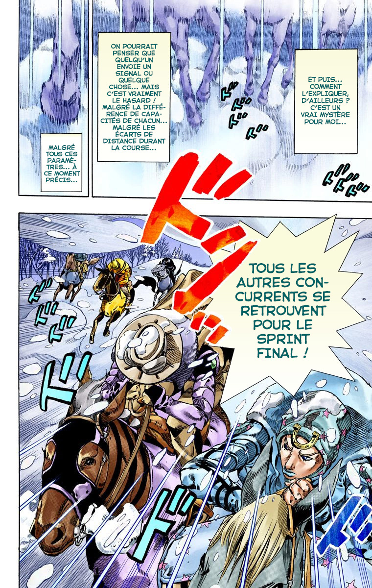 Read JoJo's Bizarre Adventure Part 7 Steel Ball Run Official Colored FR Manga Online