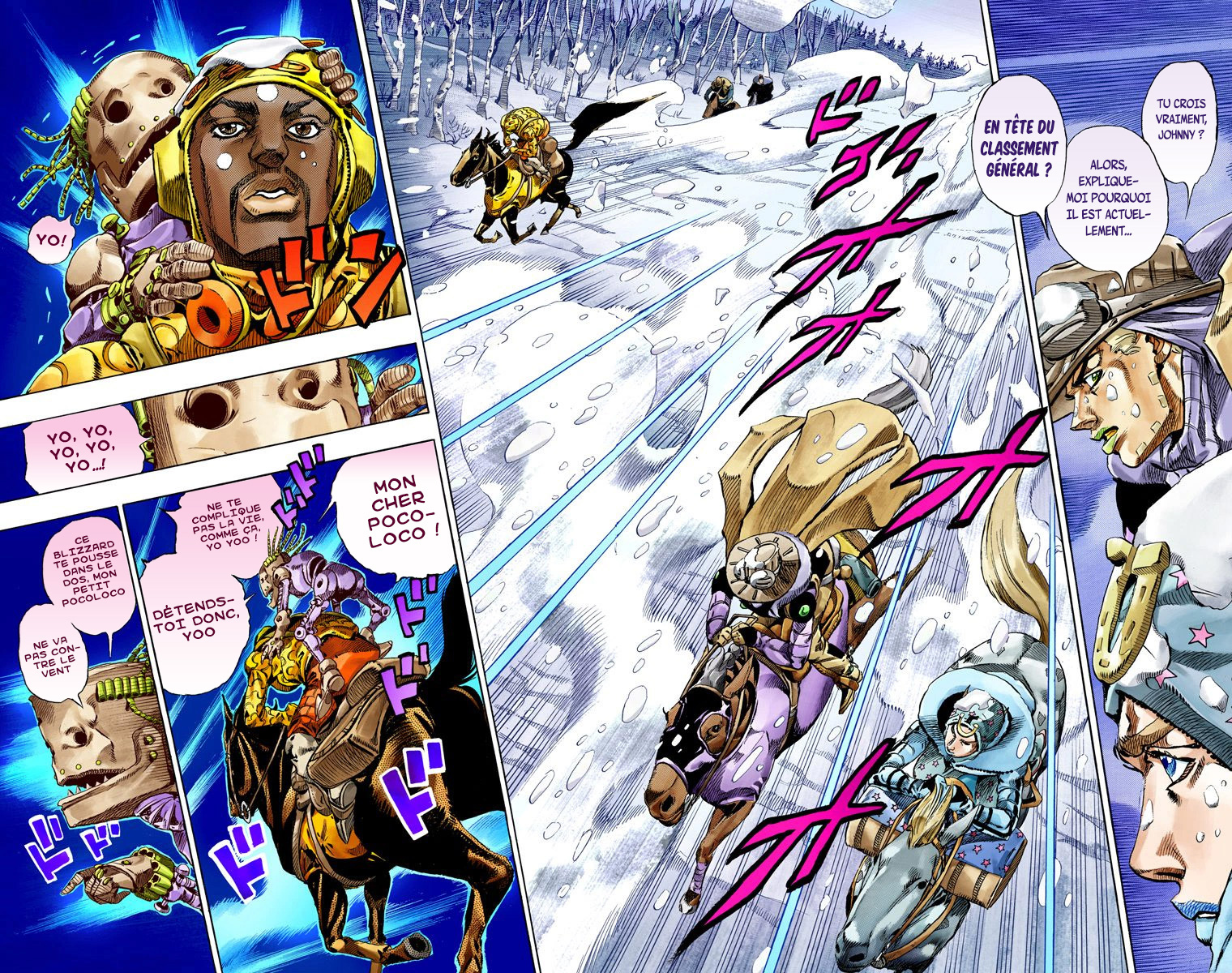 Read JoJo's Bizarre Adventure Part 7 Steel Ball Run Official Colored FR Manga Online