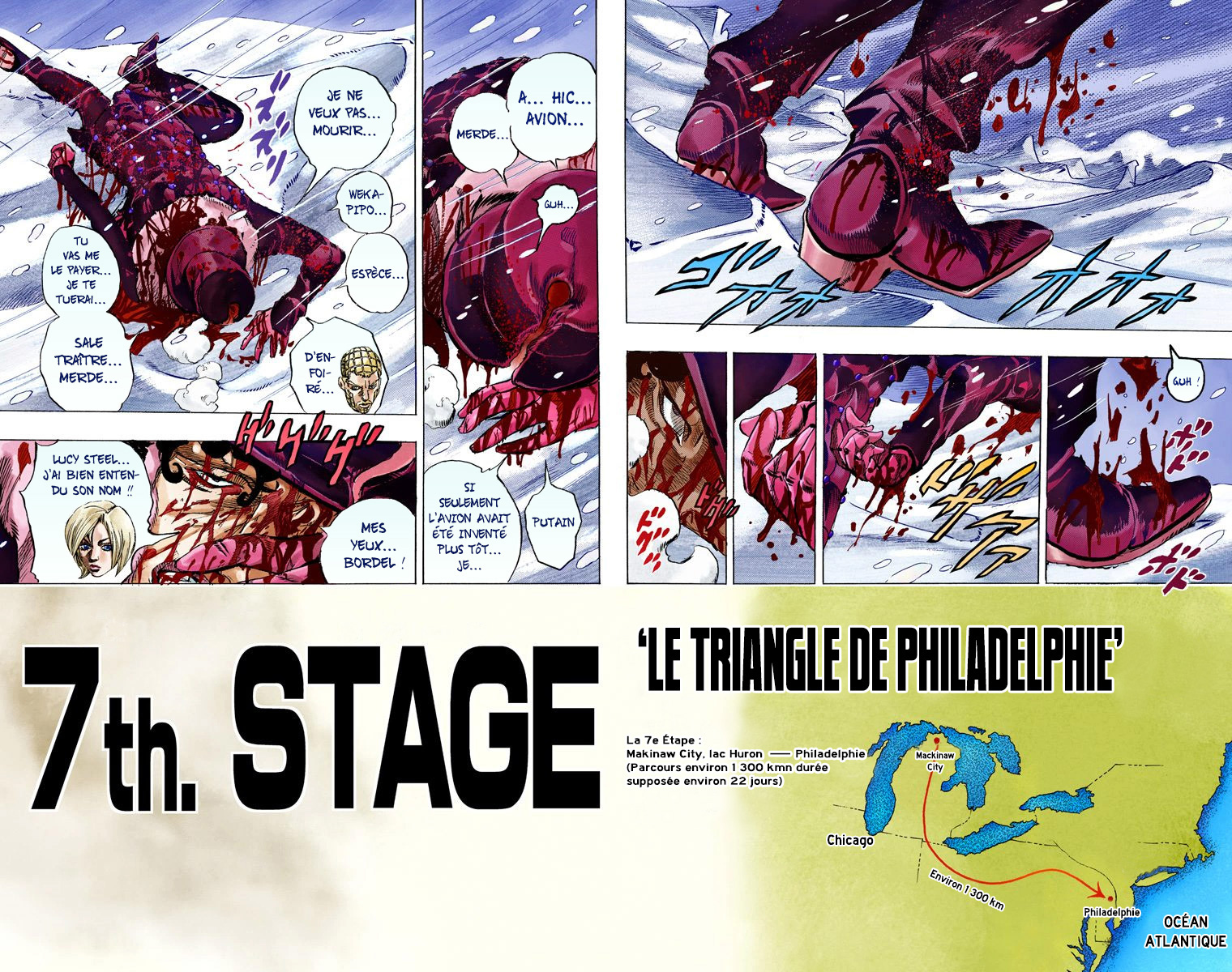 Read JoJo's Bizarre Adventure Part 7 Steel Ball Run Official Colored FR Manga Online