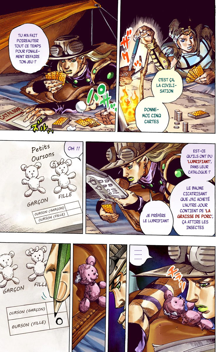 Read JoJo's Bizarre Adventure Part 7 Steel Ball Run Official Colored FR Manga Online