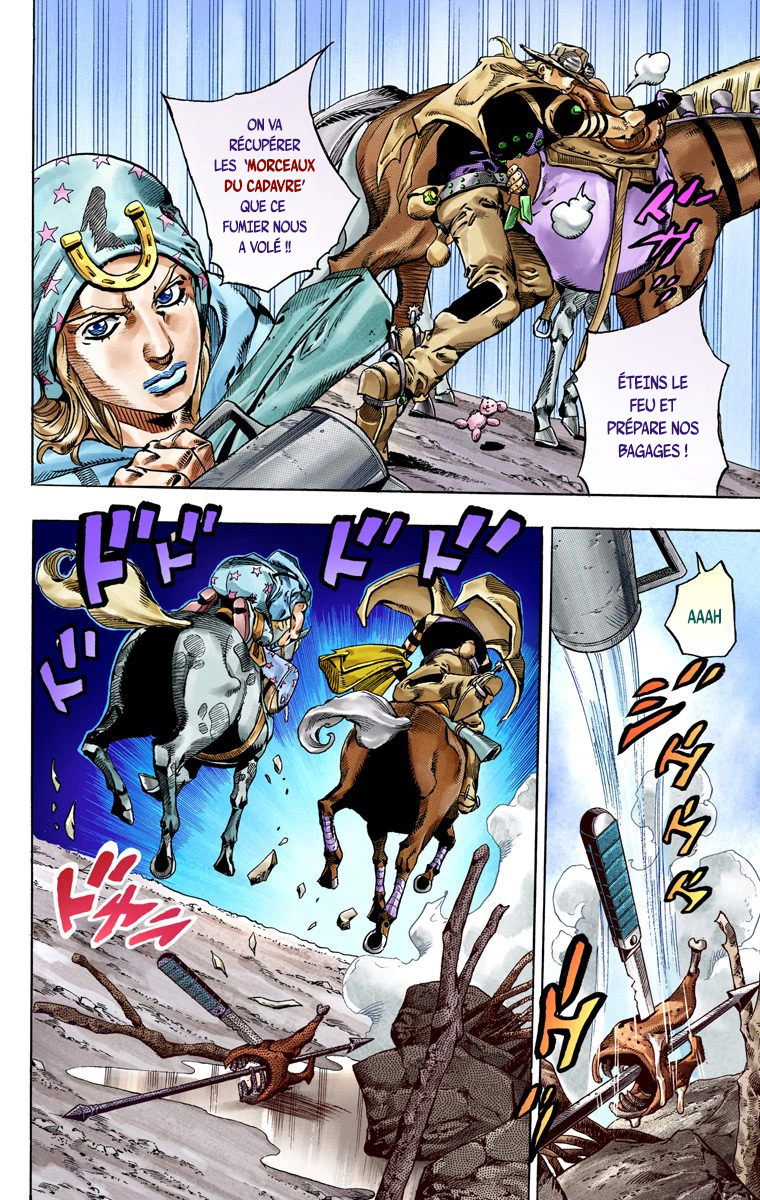 Read JoJo's Bizarre Adventure Part 7 Steel Ball Run Official Colored FR Manga Online