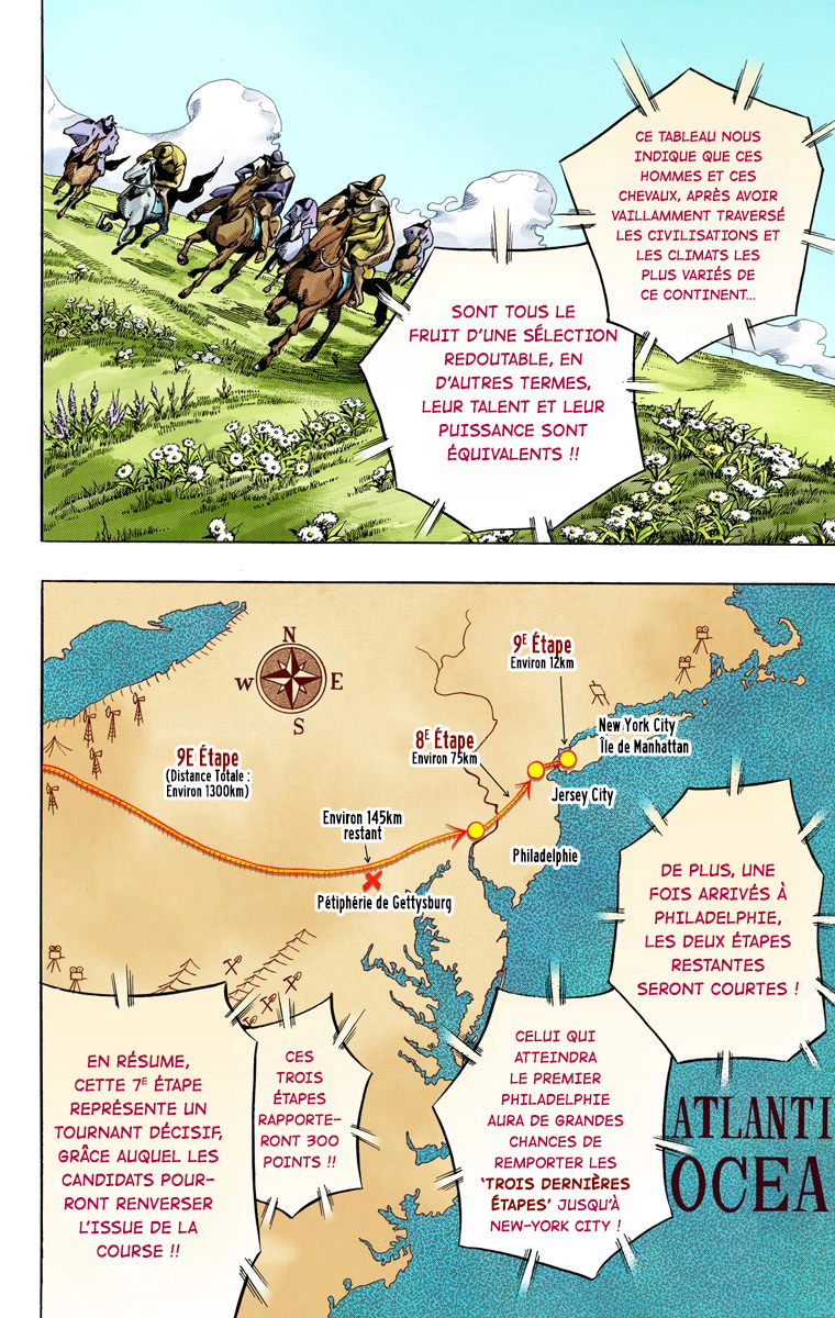 Read JoJo's Bizarre Adventure Part 7 Steel Ball Run Official Colored FR Manga Online