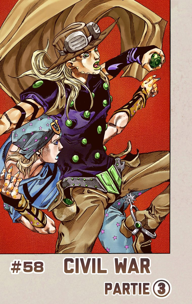 Read JoJo's Bizarre Adventure Part 7 Steel Ball Run Official Colored FR Manga Online