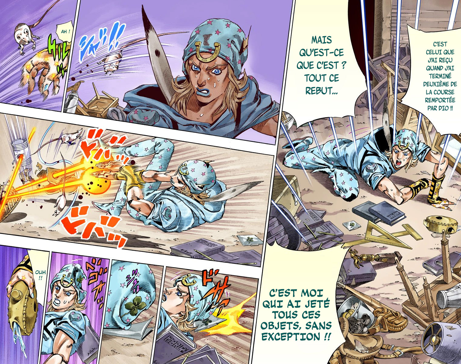 Read JoJo's Bizarre Adventure Part 7 Steel Ball Run Official Colored FR Manga Online