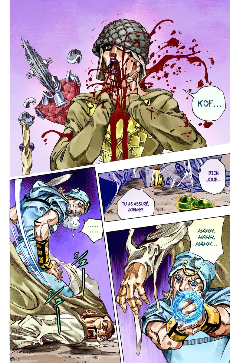 Read JoJo's Bizarre Adventure Part 7 Steel Ball Run Official Colored FR Manga Online