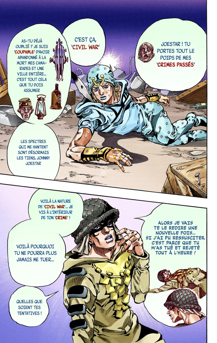 Read JoJo's Bizarre Adventure Part 7 Steel Ball Run Official Colored FR Manga Online
