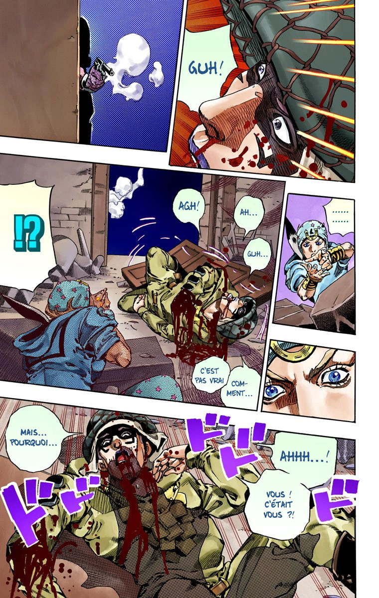 Read JoJo's Bizarre Adventure Part 7 Steel Ball Run Official Colored FR Manga Online