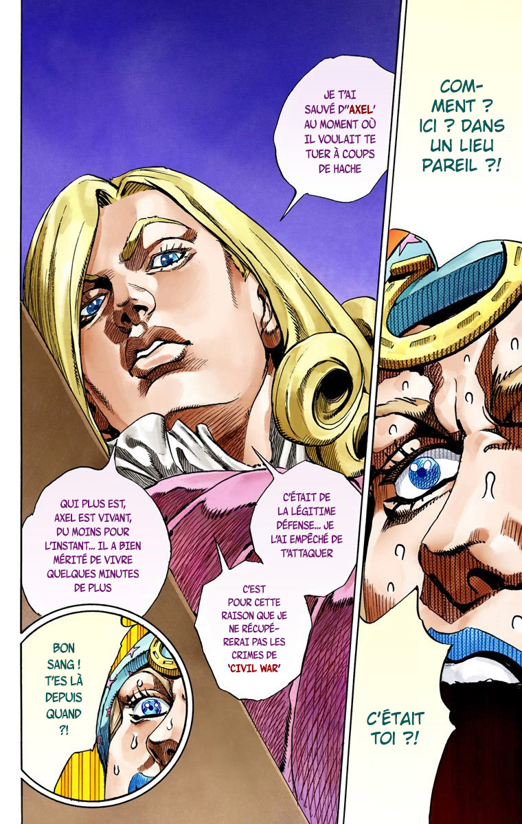 Read JoJo's Bizarre Adventure Part 7 Steel Ball Run Official Colored FR Manga Online
