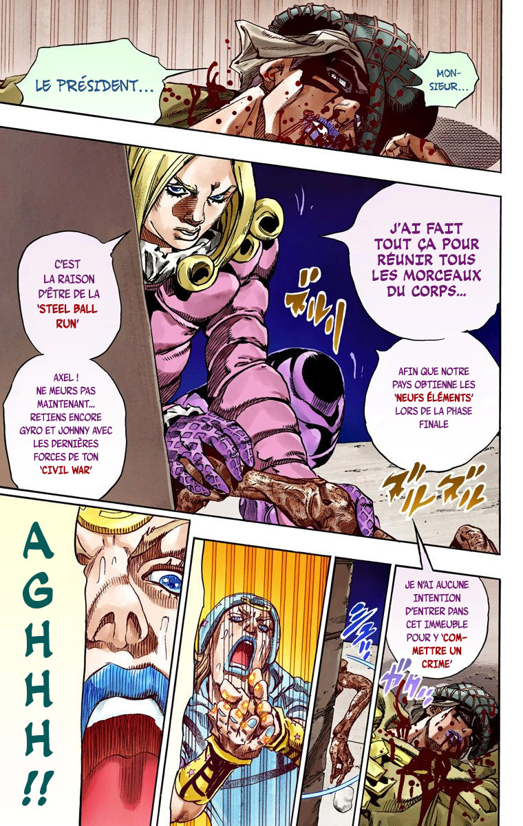 Read JoJo's Bizarre Adventure Part 7 Steel Ball Run Official Colored FR Manga Online