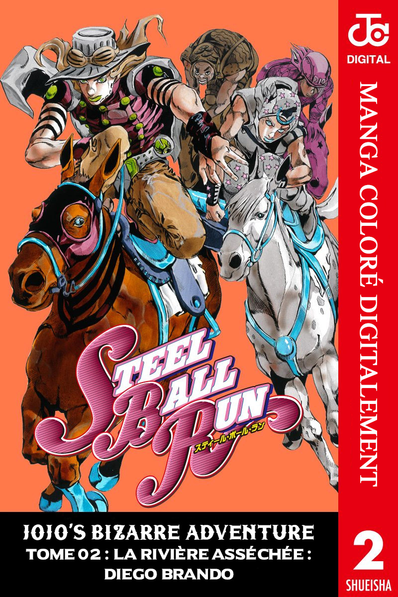 Read JoJo's Bizarre Adventure Part 7 Steel Ball Run Official Colored FR Manga Online