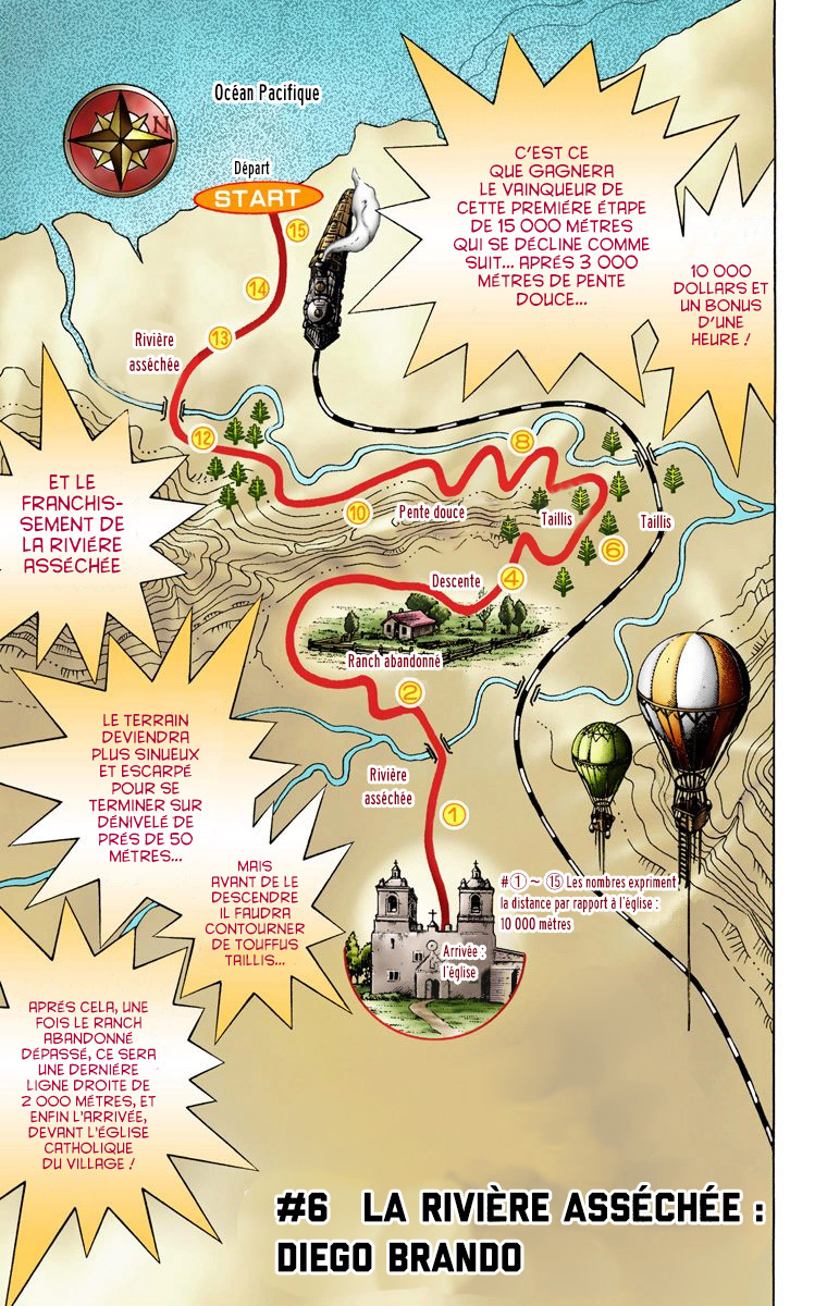 Read JoJo's Bizarre Adventure Part 7 Steel Ball Run Official Colored FR Manga Online