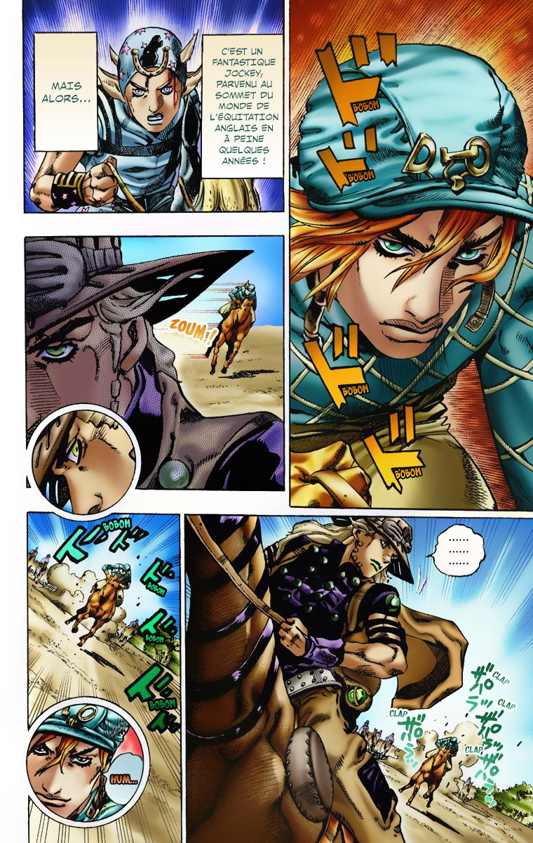 Read JoJo's Bizarre Adventure Part 7 Steel Ball Run Official Colored FR Manga Online