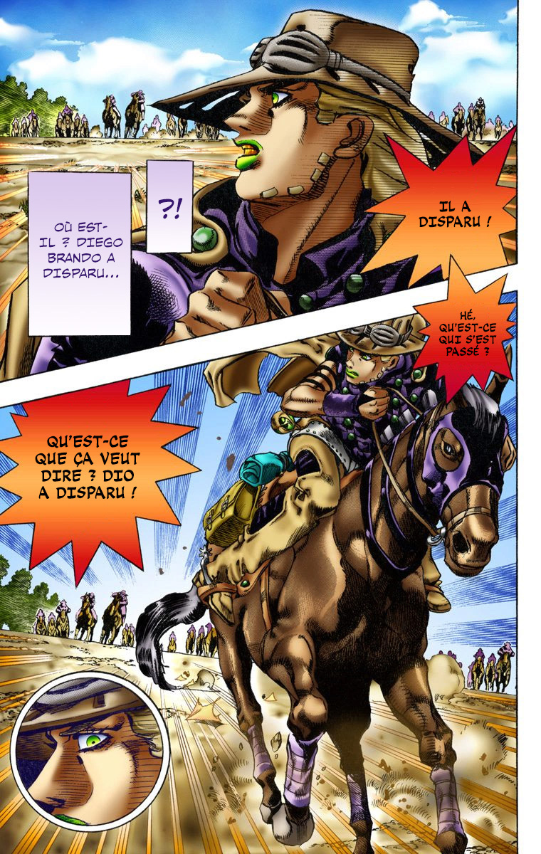 Read JoJo's Bizarre Adventure Part 7 Steel Ball Run Official Colored FR Manga Online