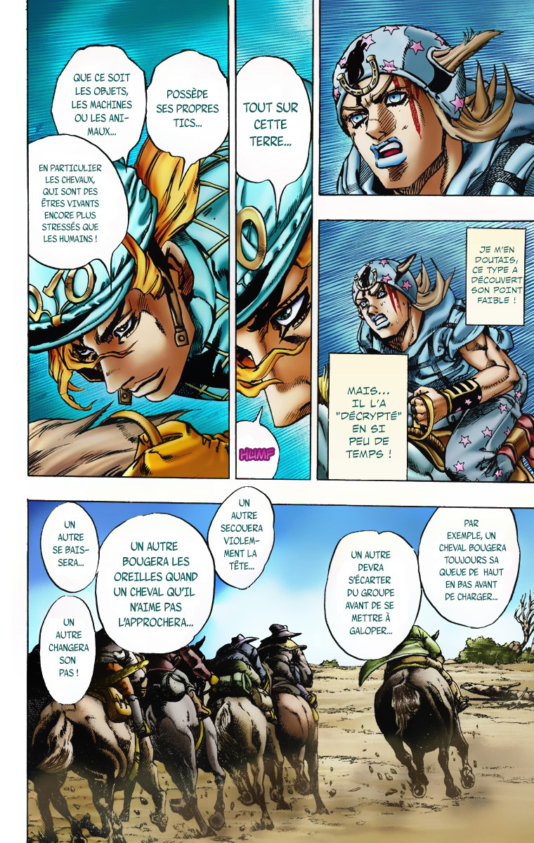 Read JoJo's Bizarre Adventure Part 7 Steel Ball Run Official Colored FR Manga Online