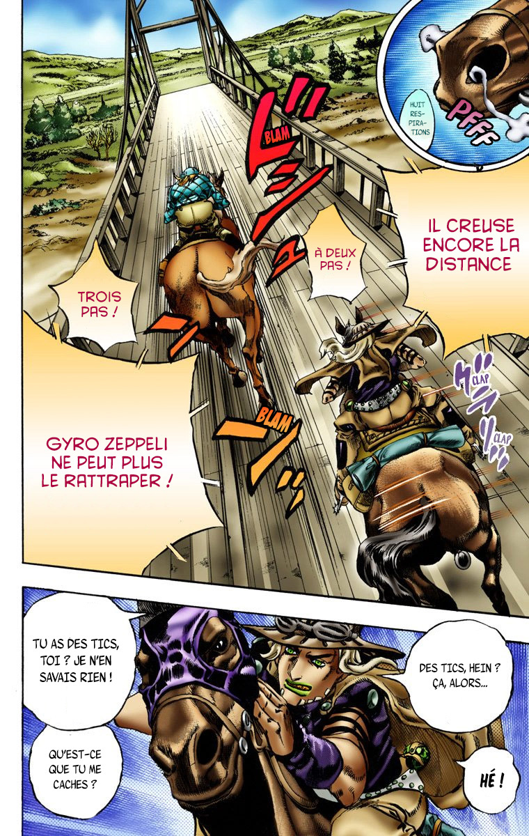 Read JoJo's Bizarre Adventure Part 7 Steel Ball Run Official Colored FR Manga Online