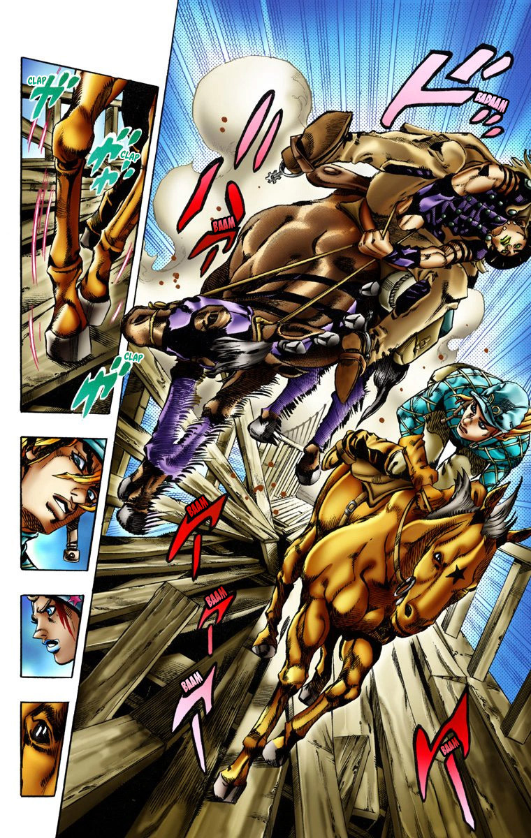 Read JoJo's Bizarre Adventure Part 7 Steel Ball Run Official Colored FR Manga Online