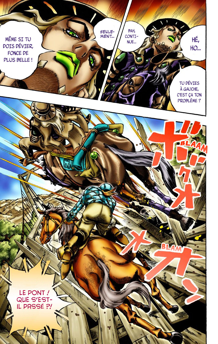 Read JoJo's Bizarre Adventure Part 7 Steel Ball Run Official Colored FR Manga Online