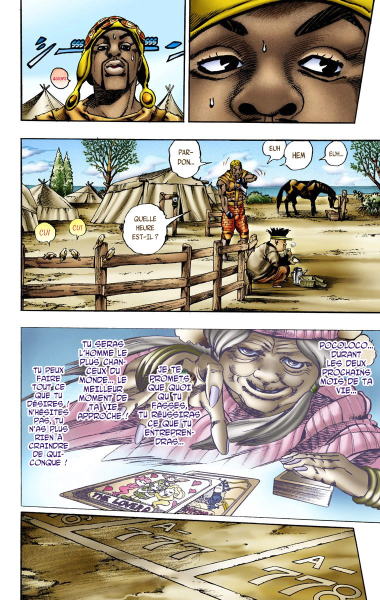 Read JoJo's Bizarre Adventure Part 7 Steel Ball Run Official Colored FR Manga Online